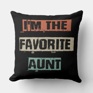 Coussin Je Suis Le Cadeau De La Tante Préférée