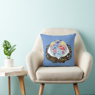 Coussin Je Suis Maintenant Inspiré Word Art