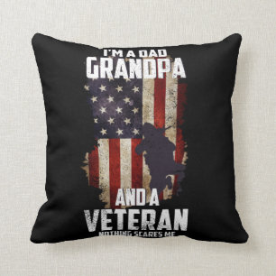 Coussin Je suis papa grand-père et vétéran Rien ne me f