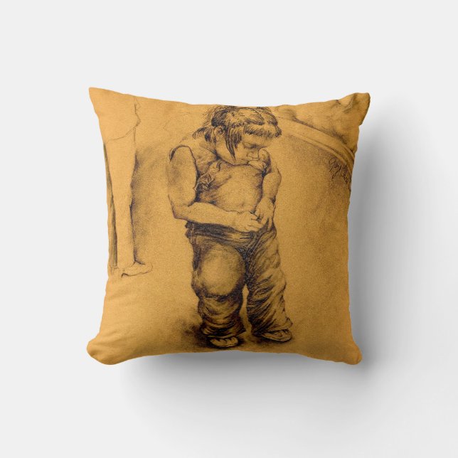 Coussin Je suis perdu au Tianguie, Mexique (Recto)