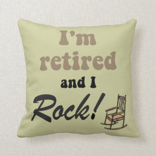Coussin Je suis retiré et je bascule