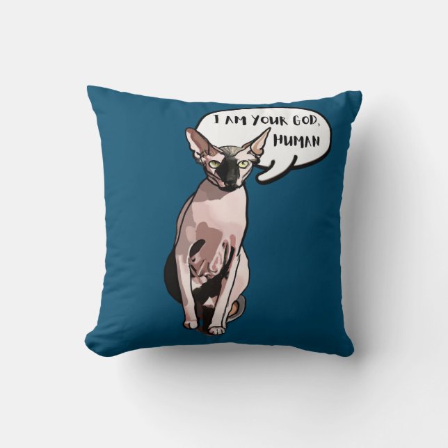 Coussin Je suis ton Dieu, humain pour chaque Amoureux des  (Recto)