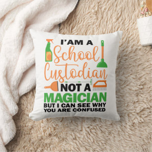 Coussin Je suis un Gardien Cool de l'école Sarcastique dir