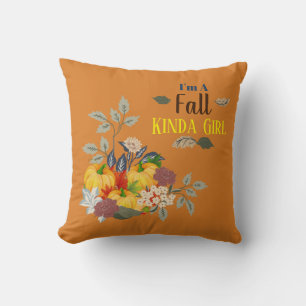 Coussin Je suis une fille de l'automne