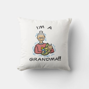 Coussin Je suis une grand-mère et des cadeaux pour bébés