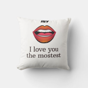 Coussin Je t'aime le plus