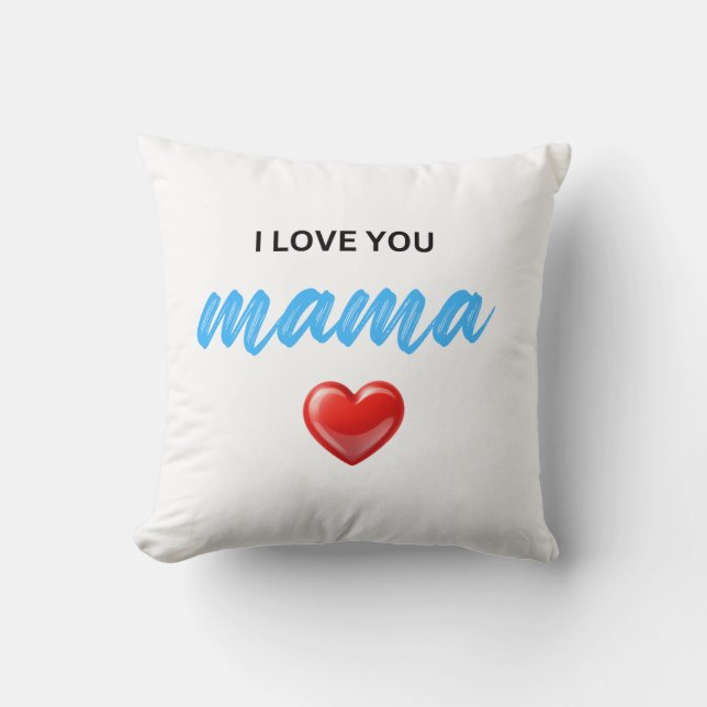 Coussin Je t'aime maman (Recto)
