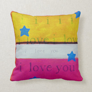 Coussin je t'aime mon carreau de chanson d'amour