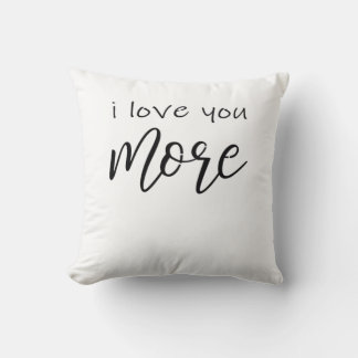 Coussin Je t'aime plus dis-le tout le temps Amour souriant