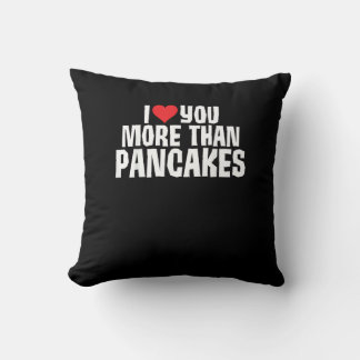 Coussin Je t'aime plus que les crêpes Citation drôle et ro