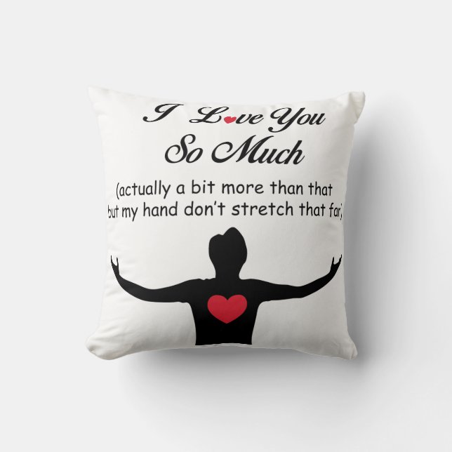 Coussin Je T'Aime Tant (Recto)