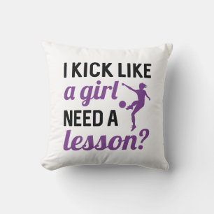 Coussin Je Tire Comme Une Fille A Besoin D'Une Leçon
