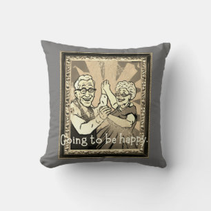 Coussin Je vais être heureux.