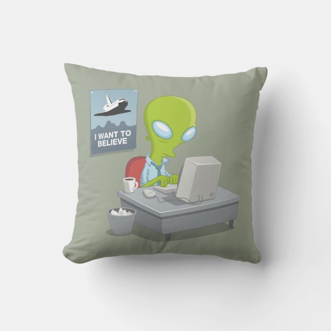 Coussin Je veux croire (Recto)