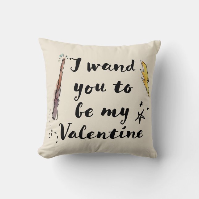 Coussin Je Veux Que Tu Sois Ma Saint-Valentin (Recto)
