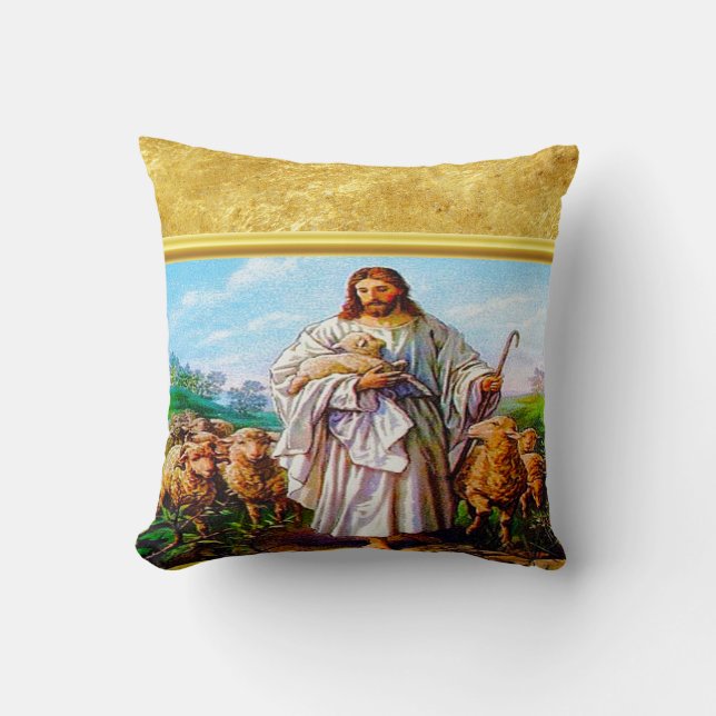 Coussin Jean 10:7-21 Je suis le bon berger (Recto)