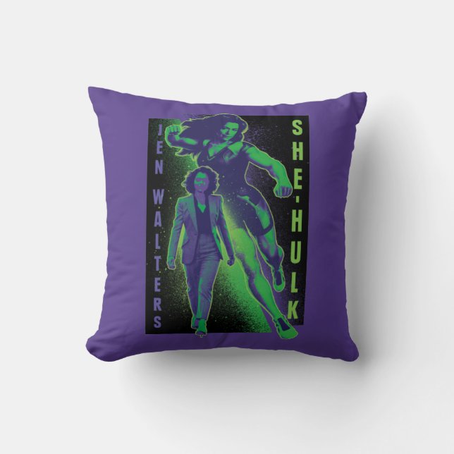 Coussin Jennifer Walters She-Hulk Dual Pose Graphique (Recto)