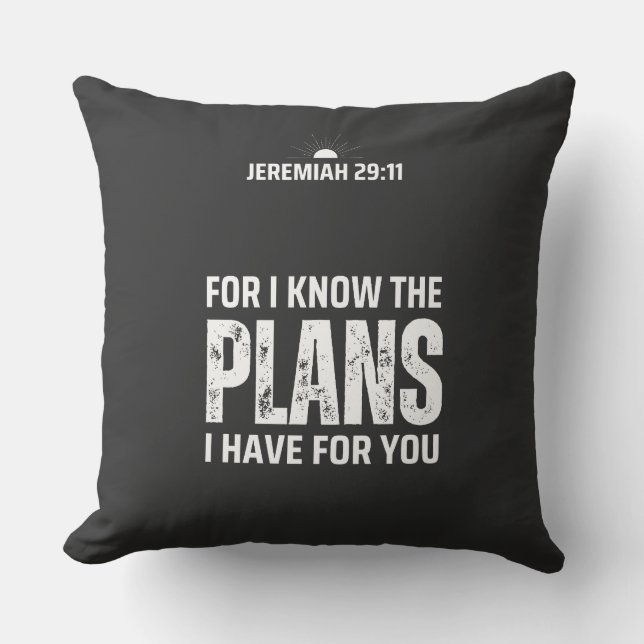 Coussin Jeremiah 29:11 Pillow (Recto)