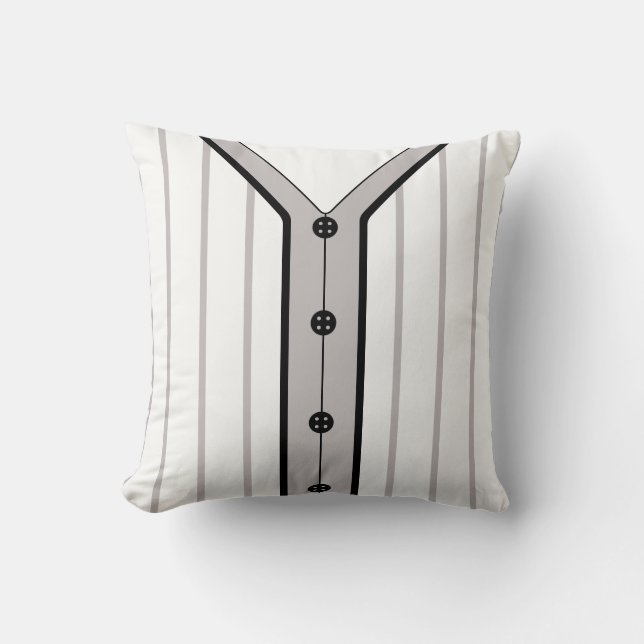 Coussin Jersey de baseball personnalisé Nom et numéro Cous (Recto)