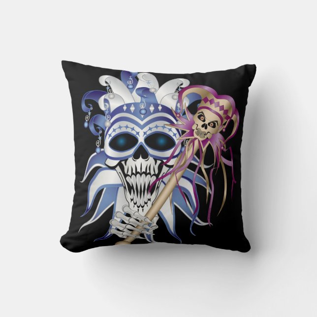 Coussin Jester Skull (Recto)