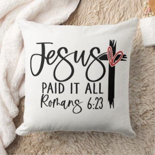 Coussin Jésus a tout payé – Le don de la grâce