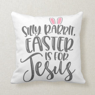 Coussin Jésus amour   La Pâque Du Lapin Silencieux Est P