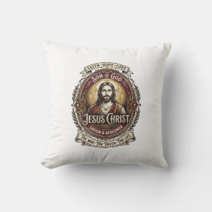 Coussin Jesus Antiques Héritage Graphique T-Shirt Art Chré
