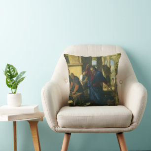 Coussin Jésus Christ Nettoyage du Temple