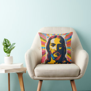 Coussin Jesus Christian Pop Art