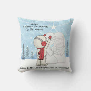 Coussin Jésus est la raison de la saison