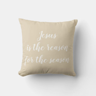 Coussin Jésus est la raison de la saison