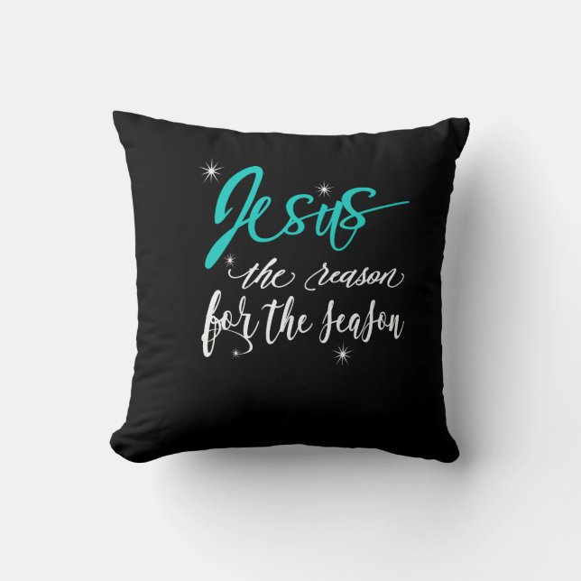 Coussin Jésus est la raison de la saison moderne (Recto)