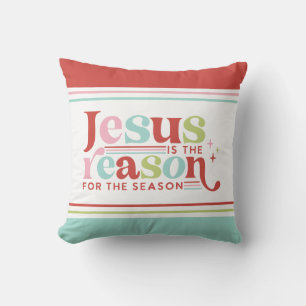 Coussin Jésus est la raison de la saison Noël