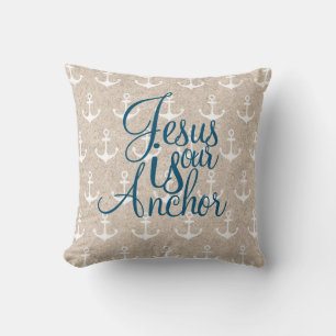 Coussin Jésus Est Notre Ancre