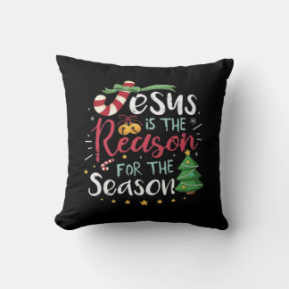 Coussin Jésus est pour la canne de saison Noël - C'est la