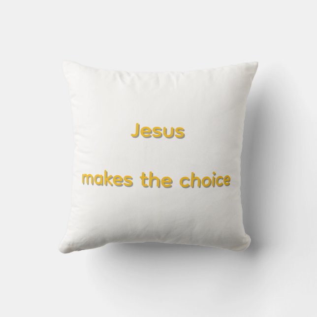 Coussin Jésus fait le choix (Verso)