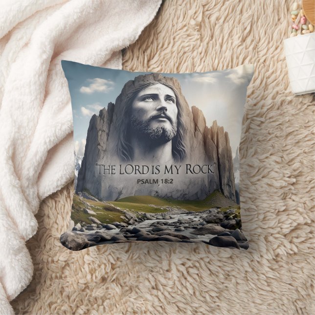 Coussin Jésus le rocher des âges (Couverture)