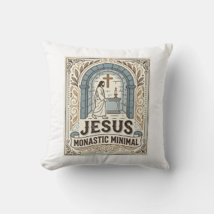 Coussin Jésus Monastique Minimal Jésus Monastique Minimal