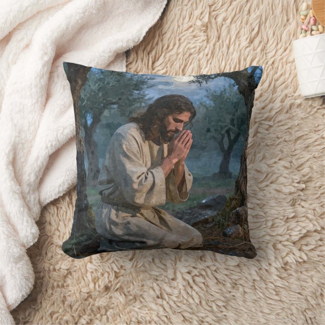 Coussin Jésus priant (Couverture)