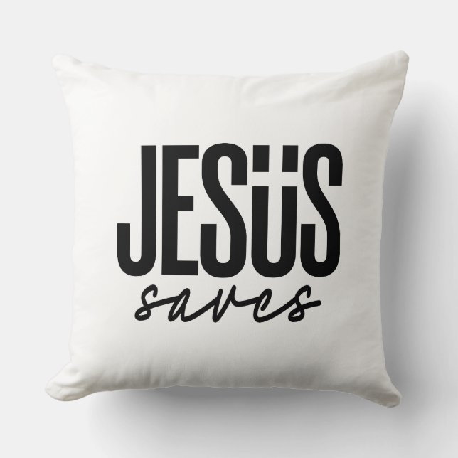 COUSSIN JÉSUS SAUVE (Recto)