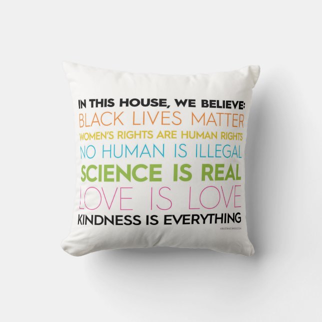 Coussin Jet #KindnessIsEverything Pilllow (Recto)