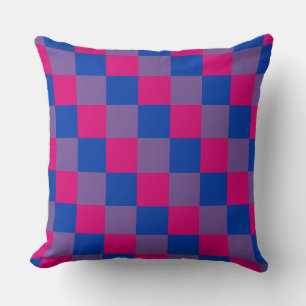 Coussin jetable à motif à carreaux de couleurs de
