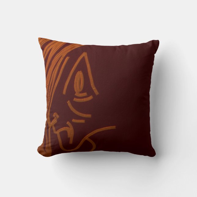 Coussin jetable peinture rupestre (Recto)