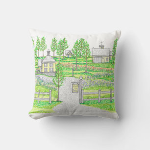 Coussin jetable petit vert Sunny Hill Farm
