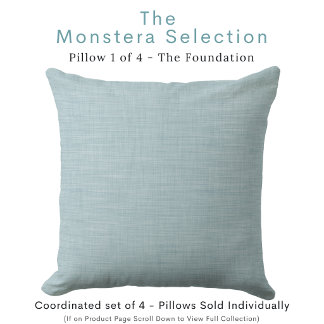 Coussin jeté aqua muet