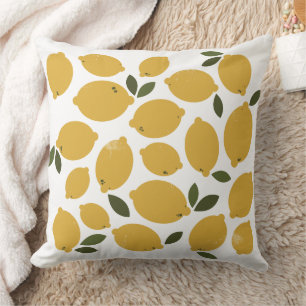 Coussin jeté Citron Jaune