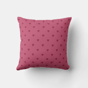 Coussin Jeté Cœurs Rouges