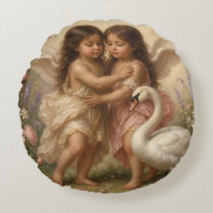 coussin jeté d'ange romantique    décoration de nu