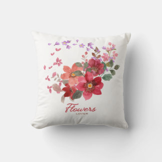 Coussin jeté fleur