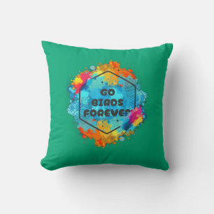Coussin jeté Go Birds Forever 